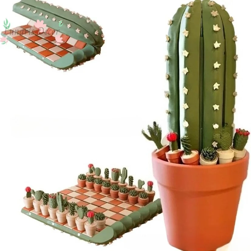3pcs Cactichess Portable Roll up Cactus Chess Set Unique Cacti Chess Decorative Small Figurine Desktop Model
3pcs Cactichess Portable Roll up Cactus Chess Set Unique Cacti Chess Decorative Small Figurine Desktop Model