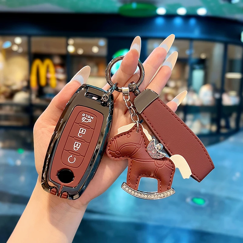 4/5 Buttons Auto Shell Fob Holder for Nissan X-trail T33 Kicks Qashqai J12 Juke Teana Altima Ariya Car Key Case Cover Bag
4/5 Buttons Auto Shell Fob Holder for Nissan X-trail T33 Kicks Qashqai J12 Juke Teana Altima Ariya Car Key Case Cover Bag
