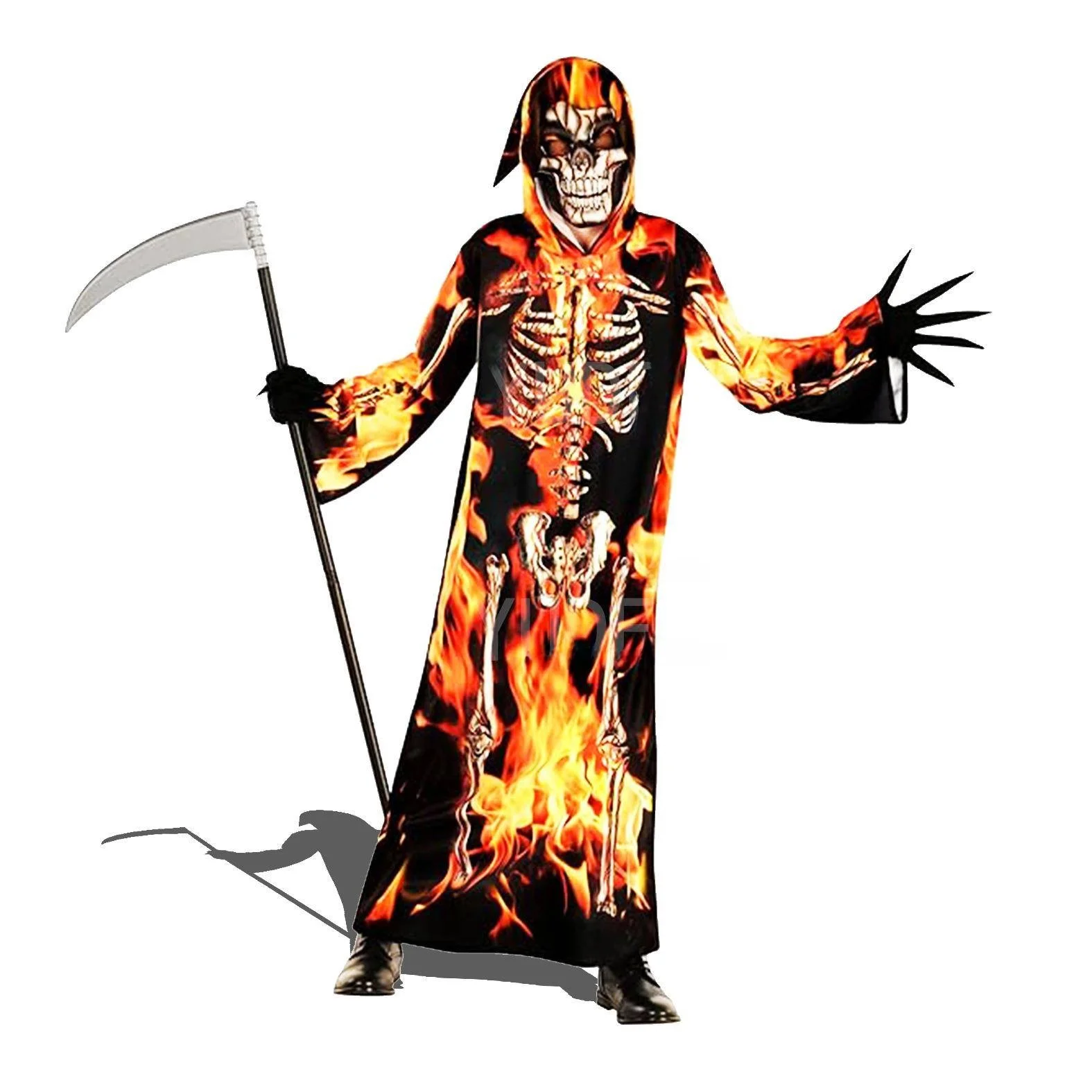Hot Sale New Halloween Children's Death God Ghost Robe Cosplay Stage Party Costume with Hood Long Robe Party Stage Outfit
Hot Sale New Halloween Children's Death God Ghost Robe Cosplay Stage Party Costume with Hood Long Robe Party Stage Outfit