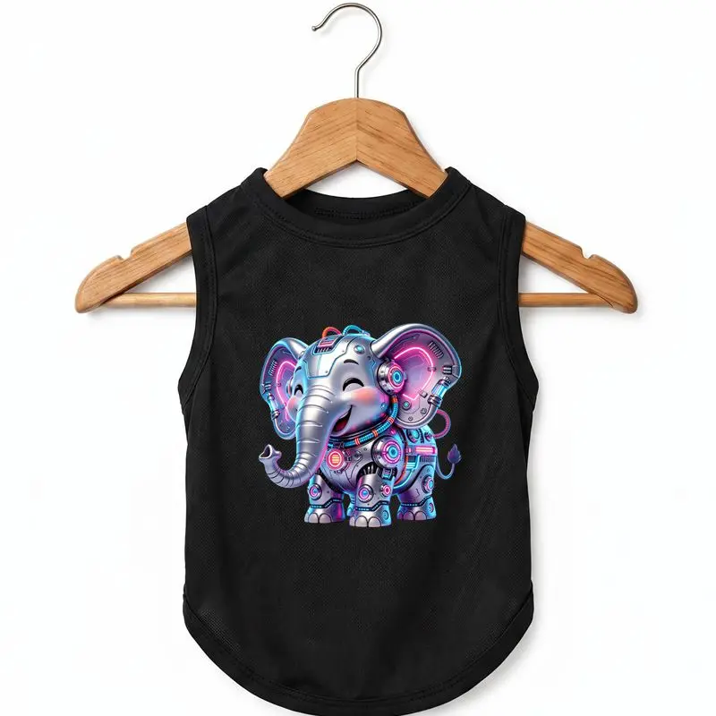Dog Summer Tank Robot Elephant Print Breathable Pet Clothes
Dog Summer Tank Robot Elephant Print Breathable Pet Clothes