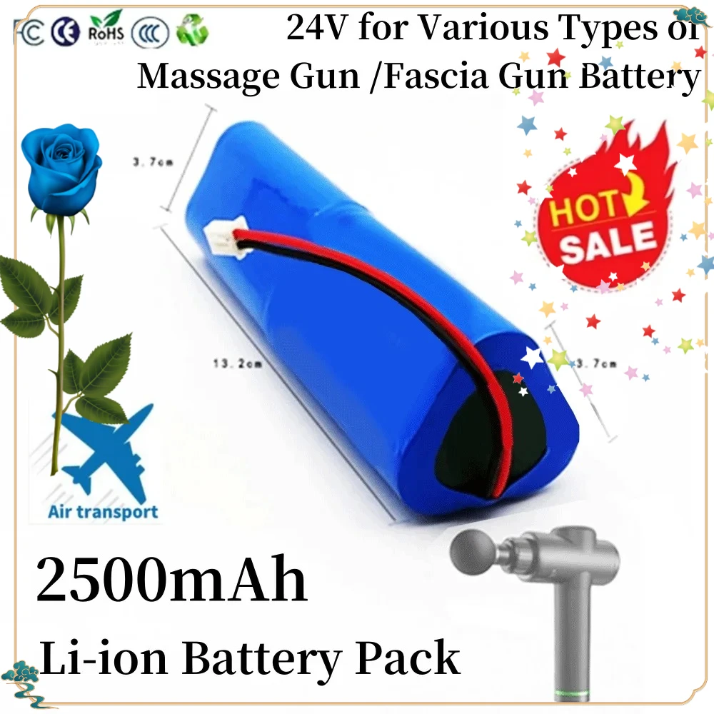 100% New 24V 2500mAh Li-ion Rechargeable Battery Pack for Phoenix A1 Massage Gun,Fascia Gun
100% New 24V 2500mAh Li-ion Rechargeable Battery Pack for Phoenix A1 Massage Gun,Fascia Gun