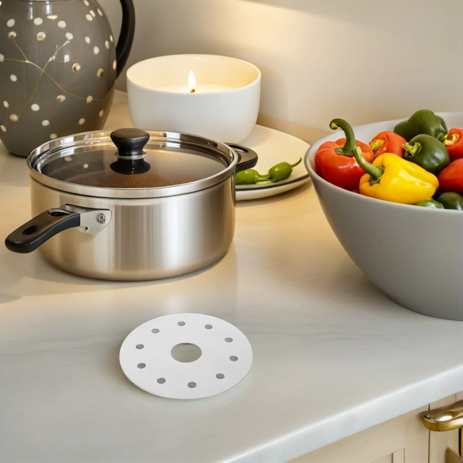 Stainless Steel Conduction Plate 13cm for Cookware Stove Top Covers Kitchen Accessory Conducting Induction Adapter Diffuser
Stainless Steel Conduction Plate 13cm for Cookware Stove Top Covers Kitchen Accessory Conducting Induction Adapter Diffuser