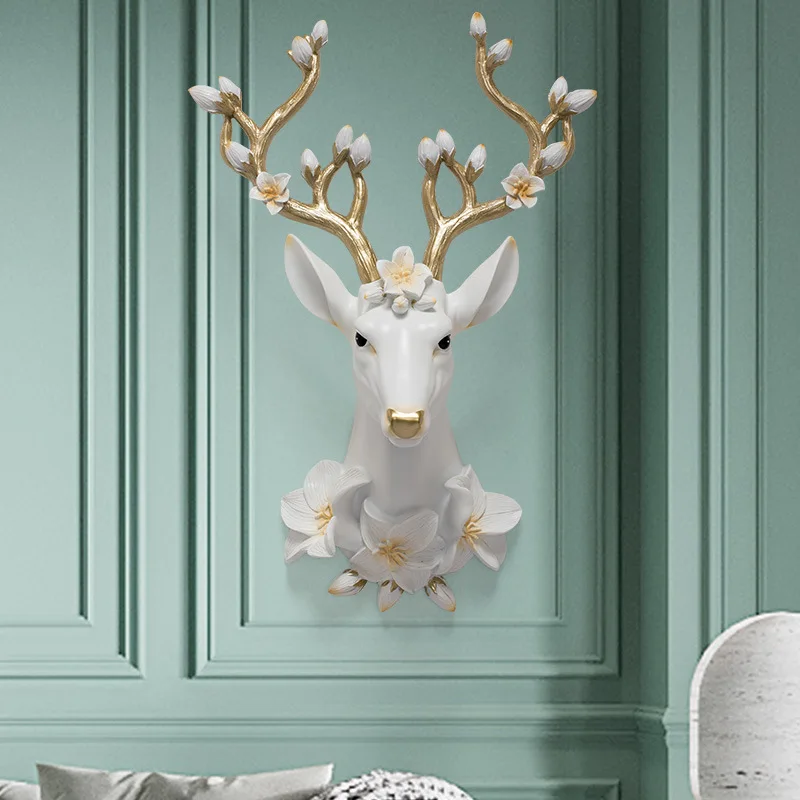 Lucky Deer Head Wall Pendant Living Room Entrance TV Background Wall Decoration Creative Wall Ornaments
Lucky Deer Head Wall Pendant Living Room Entrance TV Background Wall Decoration Creative Wall Ornaments