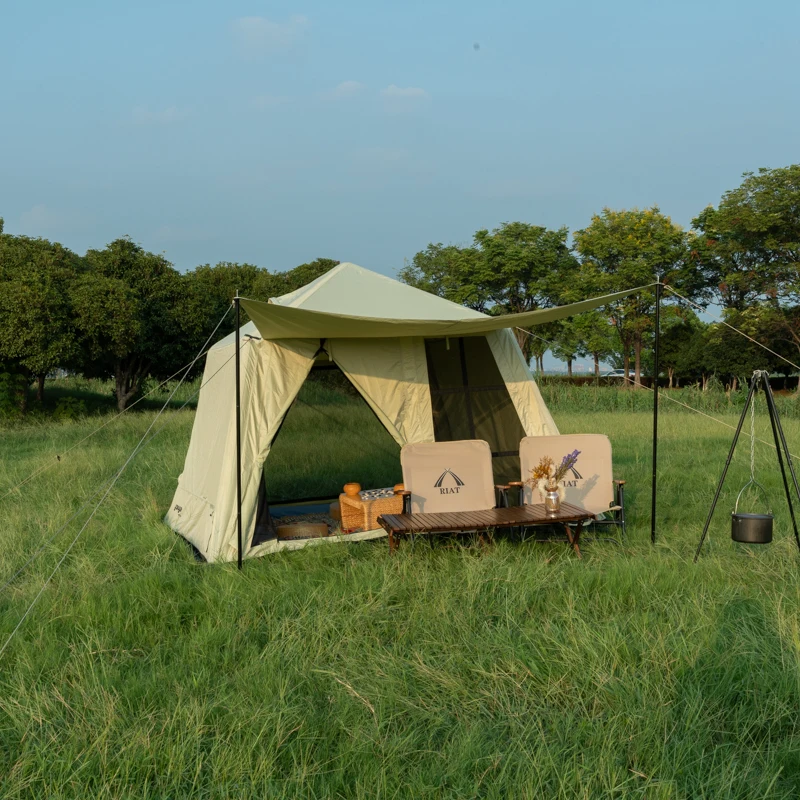 Luxury Large Waterproof Oxford Fabric Inflatable Air Tent Family-Sized Safari Camping Tent On Sale For Outdoor Camping
Luxury Large Waterproof Oxford Fabric Inflatable Air Tent Family-Sized Safari Camping Tent On Sale For Outdoor Camping