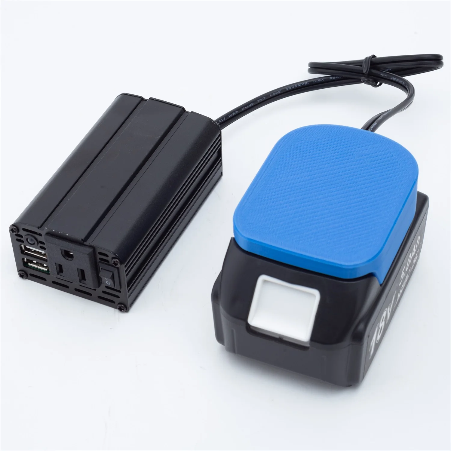 200W 110V Power Supply Inverter Sine Wave Converter For Makita 18V Battery w/AC Outlet&2 USB (No Battery)
200W 110V Power Supply Inverter Sine Wave Converter For Makita 18V Battery w/AC Outlet&2 USB (No Battery)