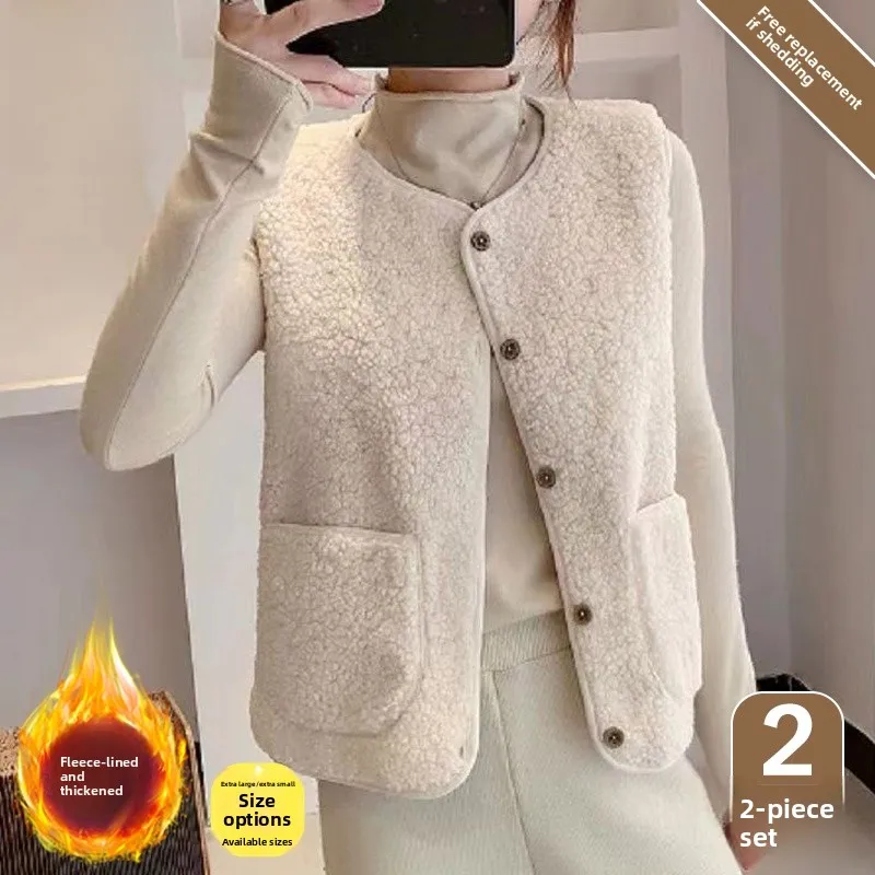 Ladies Thickened Warmth Lamb Velvet Vest Autumn Winter New Style Medium Short Coat Jacket Commute Style Other Patterns ...
Ladies Thickened Warmth Lamb Velvet Vest Autumn Winter New Style Medium Short Coat Jacket Commute Style Other Patterns ...