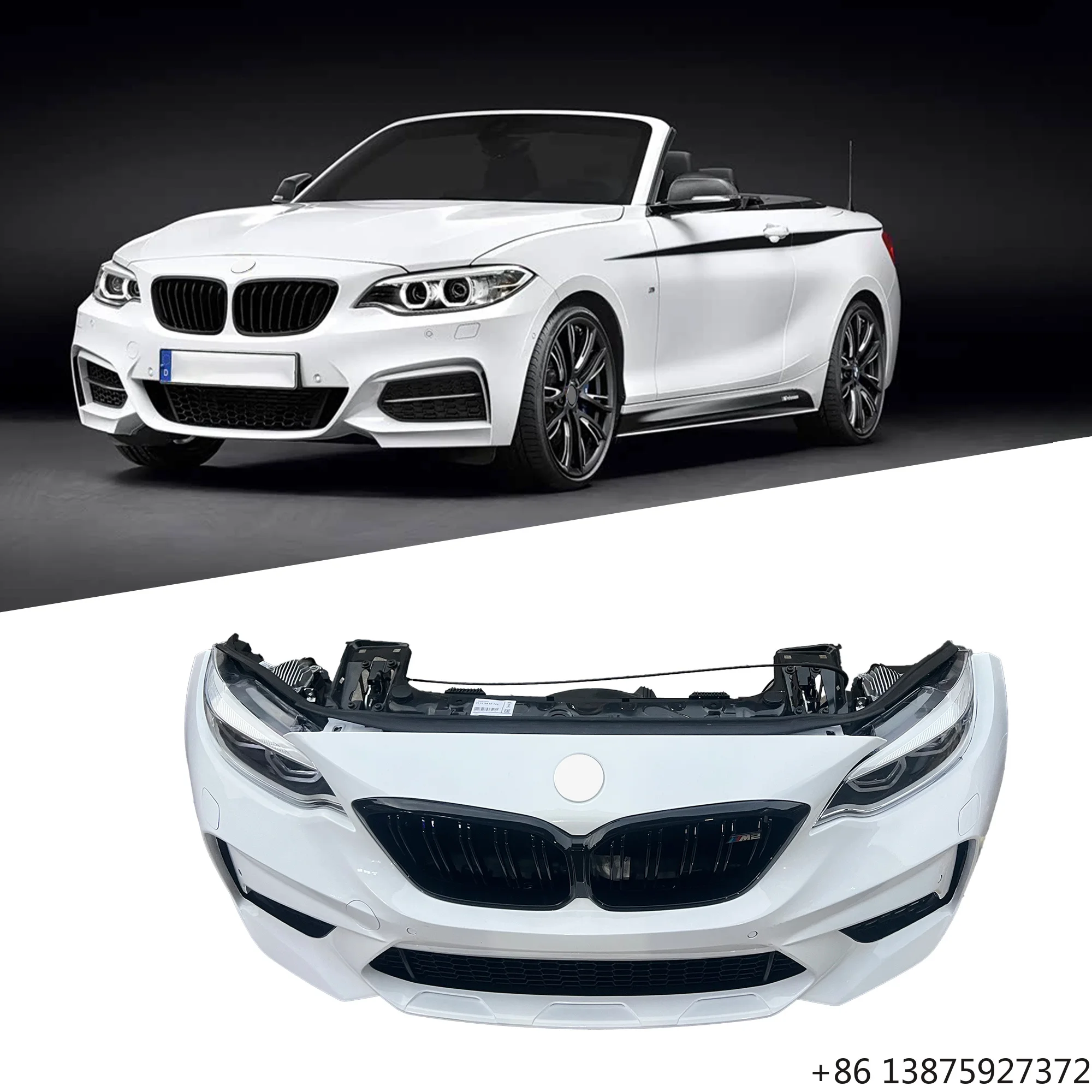 Front Bumper Assembly Original For 2 Series F22/F23 M2 F87 Boby kit 2014-2021 with Radiator, Grille & Cooling System
Front Bumper Assembly Original For 2 Series F22/F23 M2 F87 Boby kit 2014-2021 with Radiator, Grille & Cooling System