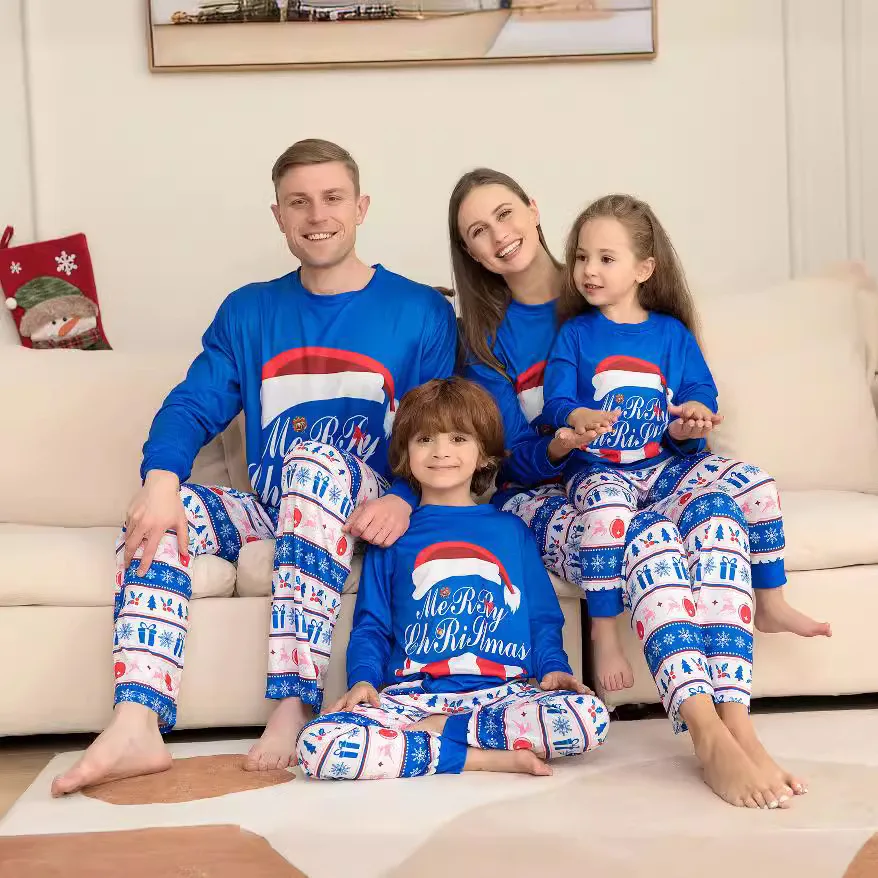 2024 Striped letter print home wear cotton long-sleeved pajamas 2 Christmas hats parent-child suit & 3-24months baby jumpsuit
2024 Striped letter print home wear cotton long-sleeved pajamas 2 Christmas hats parent-child suit & 3-24months baby jumpsuit