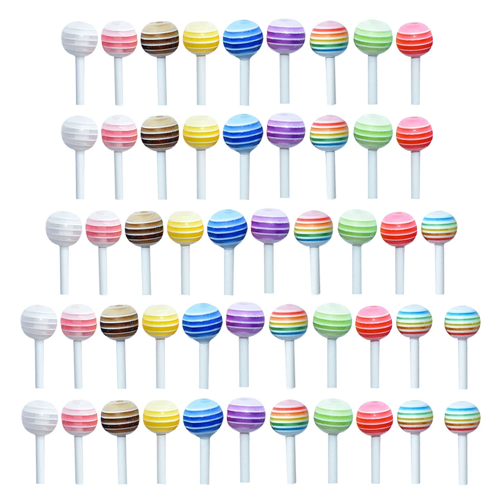 50pcs Mini Lollipops Colorful Candy Decor Dollhouse Kitchen Supplies Realistic Fake Suckers Kids Toys Montessori
50pcs Mini Lollipops Colorful Candy Decor Dollhouse Kitchen Supplies Realistic Fake Suckers Kids Toys Montessori