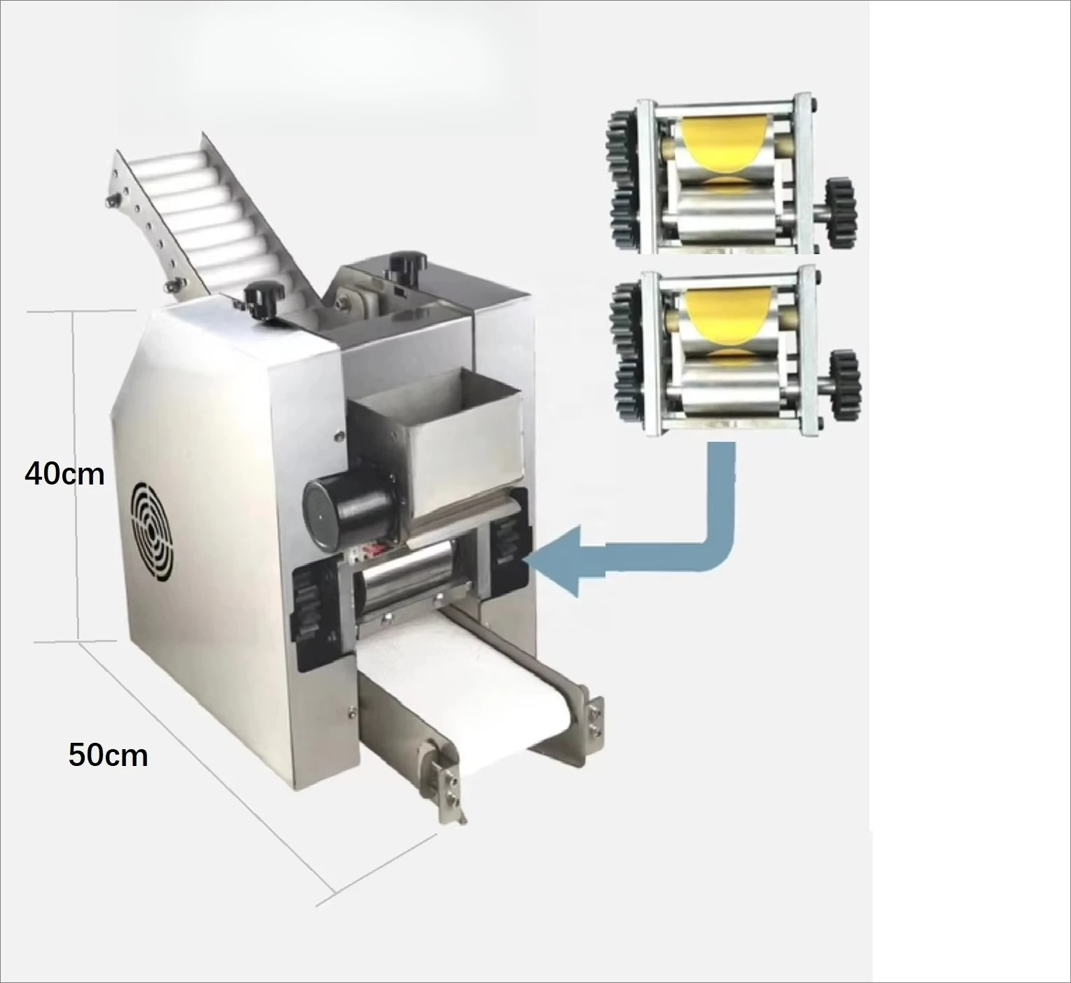 Commercial Automatic Tabletop Automatic Dumpling Empanadas Gyoza Pizza Wonton Dough Wrapper Making Machine
Commercial Automatic Tabletop Automatic Dumpling Empanadas Gyoza Pizza Wonton Dough Wrapper Making Machine