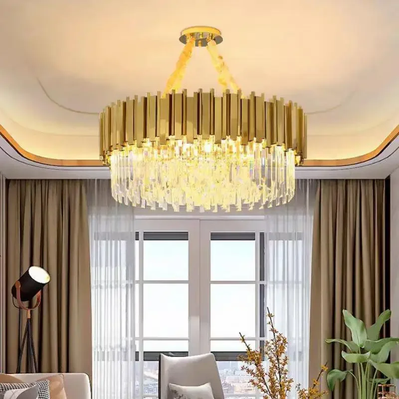 Nordic luxury crystal LED pendant light living room dining room bedroom gold-plated pendant light modern indoor lighting fixture
Nordic luxury crystal LED pendant light living room dining room bedroom gold-plated pendant light modern indoor lighting fixture