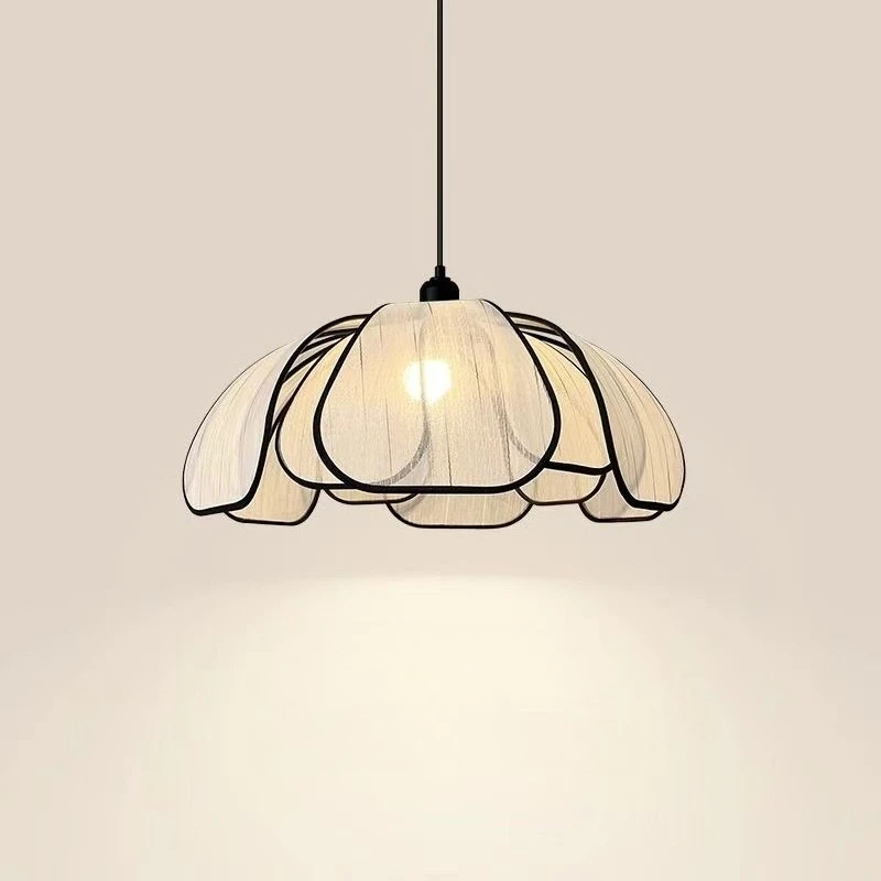 French Cream Petal Cord Pendant Light LED Chandelier Cloth Art Designer Hanging Ceiling Lamps Living Room Bedroom Lighting E27
French Cream Petal Cord Pendant Light LED Chandelier Cloth Art Designer Hanging Ceiling Lamps Living Room Bedroom Lighting E27