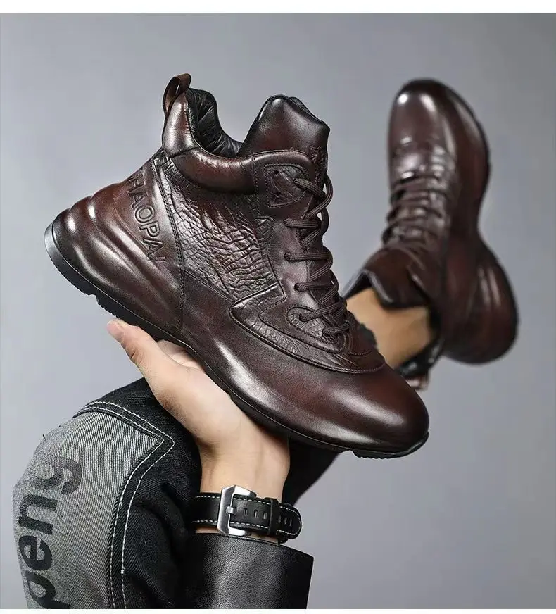 Motorcycle Boots Winter Waterproof PU Short Boots Riding Boots Outdoor Work Snow Shoes Men's High Top Sports Shoes Racing Shoes
Motorcycle Boots Winter Waterproof PU Short Boots Riding Boots Outdoor Work Snow Shoes Men's High Top Sports Shoes Racing Shoes