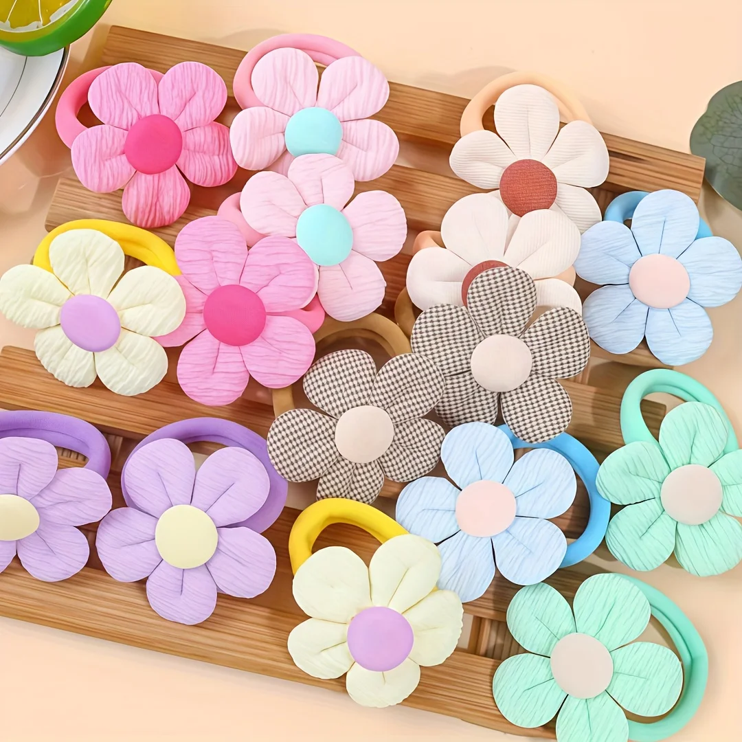 6-Piece Cute Floral Girls Headbands, soft polyester material, assorted mixed colors, lovely flower design, elastic comfortable fit, ideal daily wear and party hair accessories
6-Piece Cute Floral Girls Headbands, soft polyester material, assorted mixed colors, lovely flower design, elastic comfortable fit, ideal daily wear and party hair accessories