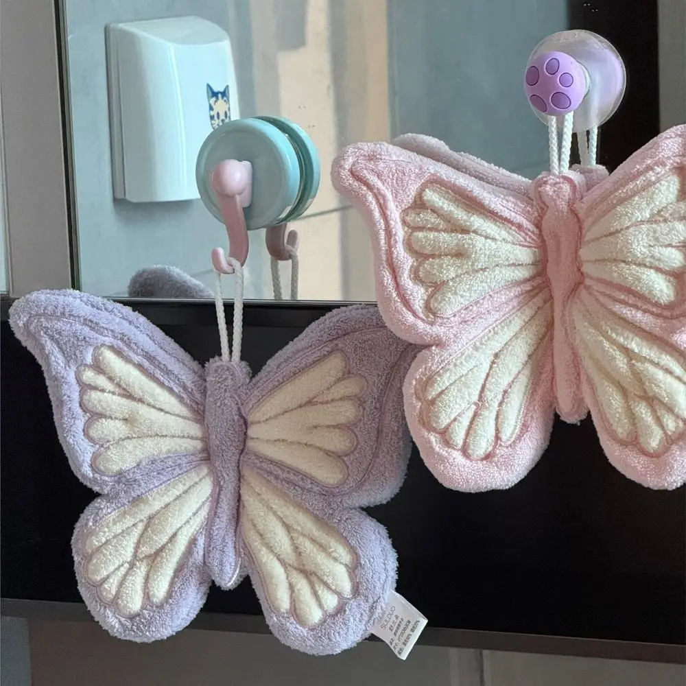 Coral Velvet Butterfly Hand Towel Creative Absorbent Hanging Butterfly Towel Quick-drying Traditional Butterfly Washing Towels
Coral Velvet Butterfly Hand Towel Creative Absorbent Hanging Butterfly Towel Quick-drying Traditional Butterfly Washing Towels
