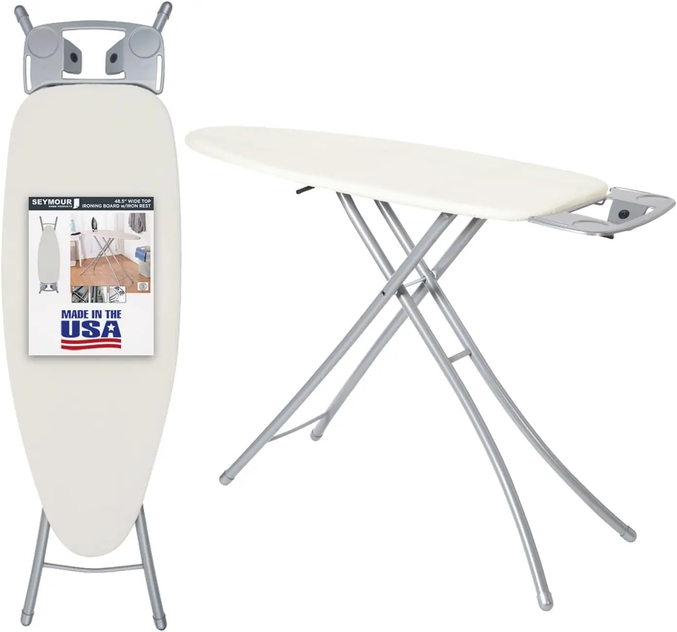 Extra Wide Ironing Board 18 Inch Made In Usa Khaki Includes Iron Rest Cover Pad Heavy Duty Legs Support Steel Mesh Top Steam Flo
Extra Wide Ironing Board 18 Inch Made In Usa Khaki Includes Iron Rest Cover Pad Heavy Duty Legs Support Steel Mesh Top Steam Flo