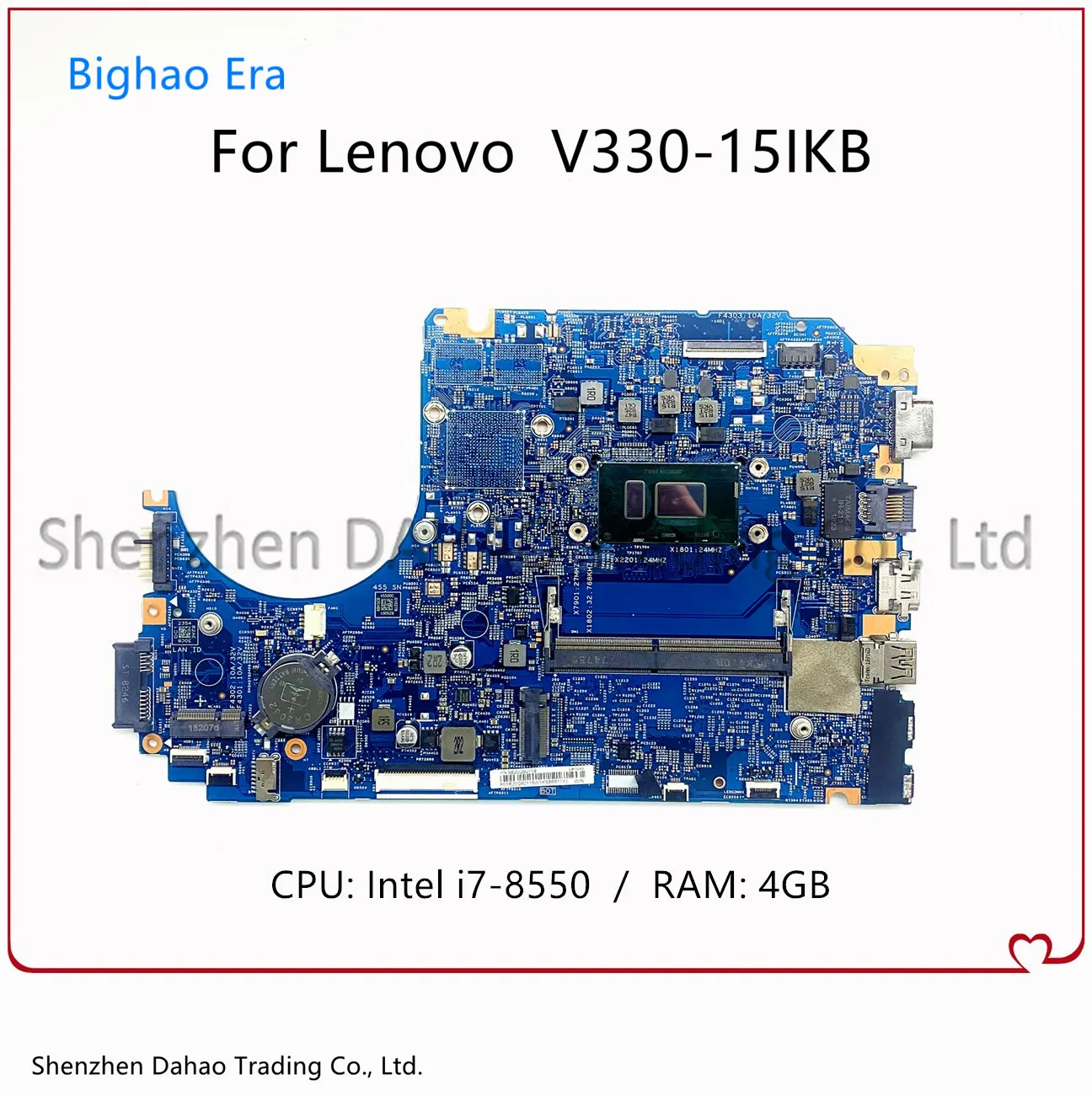 5B20Q60093 5B20Q60119 For Lenovo V330-15IKB Laptop Motherboard LV315KB MB 17807-3 448.0DC05.003M W/ i7-8550U 4GB-RAM 100% Tested
5B20Q60093 5B20Q60119 For Lenovo V330-15IKB Laptop Motherboard LV315KB MB 17807-3 448.0DC05.003M W/ i7-8550U 4GB-RAM 100% Tested