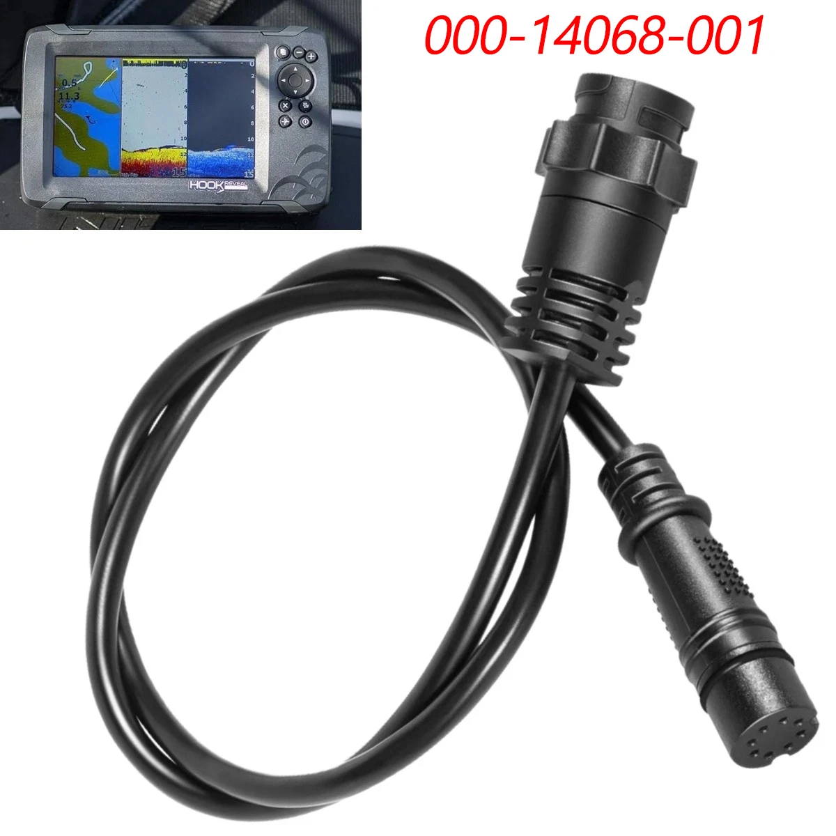 TM 000-14068-001 7-Pin Transducer to Fishfinder and Chartplotter Adapter Cable Fits for Lowrance Hook²/Reveal & Cruise
TM 000-14068-001 7-Pin Transducer to Fishfinder and Chartplotter Adapter Cable Fits for Lowrance Hook²/Reveal & Cruise