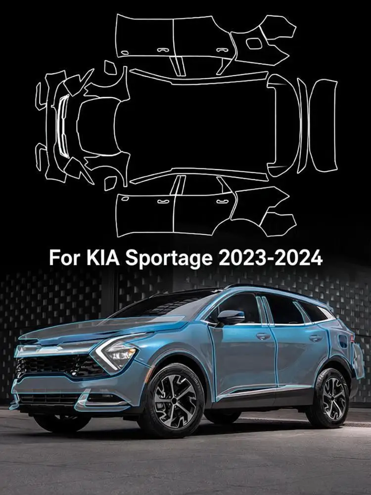 For KIA Sportage 2023-2024 TPU Paint Protection Film Self-Healing Clear Bra Pre-cut PPF Kit Car Body Anti-Scratch Resistant
For KIA Sportage 2023-2024 TPU Paint Protection Film Self-Healing Clear Bra Pre-cut PPF Kit Car Body Anti-Scratch Resistant