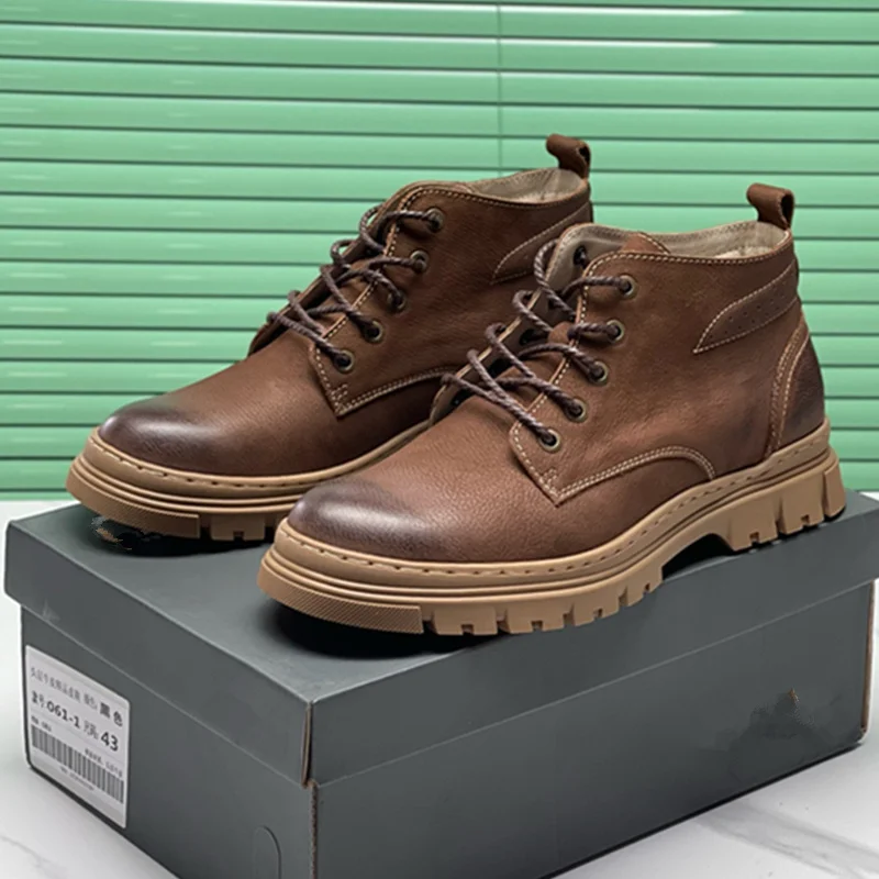 Maxdutti British Men's Autumn And Winter Boots Retro Cowhide Ankle Boots Shoes Men 38-44 Size
Maxdutti British Men's Autumn And Winter Boots Retro Cowhide Ankle Boots Shoes Men 38-44 Size