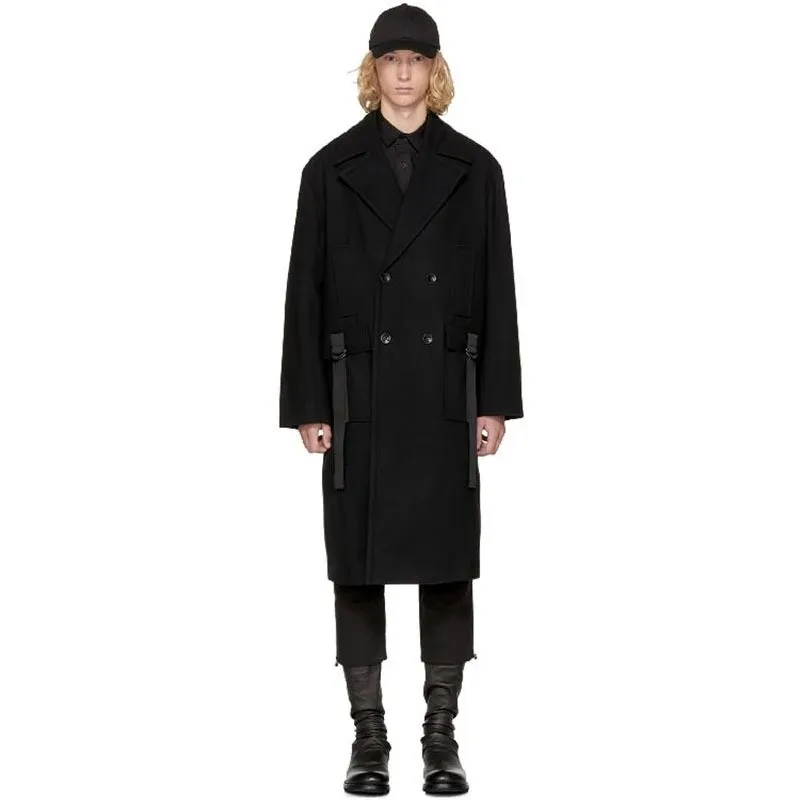 Men's Woolen Coat New Autumn/Winter Double Breasted Personalized Lace-Up Design Medium Long Casual Plus-Size Coat
Men's Woolen Coat New Autumn/Winter Double Breasted Personalized Lace-Up Design Medium Long Casual Plus-Size Coat