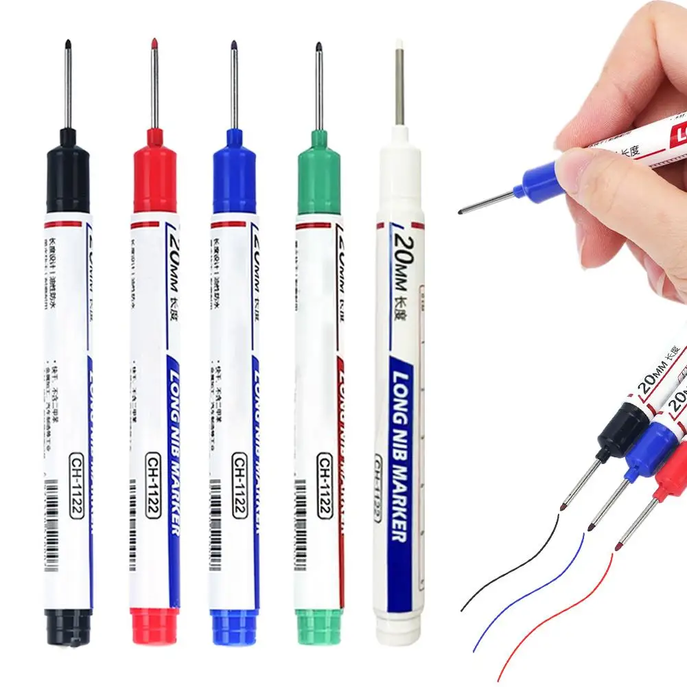 20mm Deep Reach Marking Pen - Long Nose Quick Dry Waterproof Marker for Tiles, Wood, Metal, Plastic, Multi-Surface Industri Z0M5
20mm Deep Reach Marking Pen - Long Nose Quick Dry Waterproof Marker for Tiles, Wood, Metal, Plastic, Multi-Surface Industri Z0M5