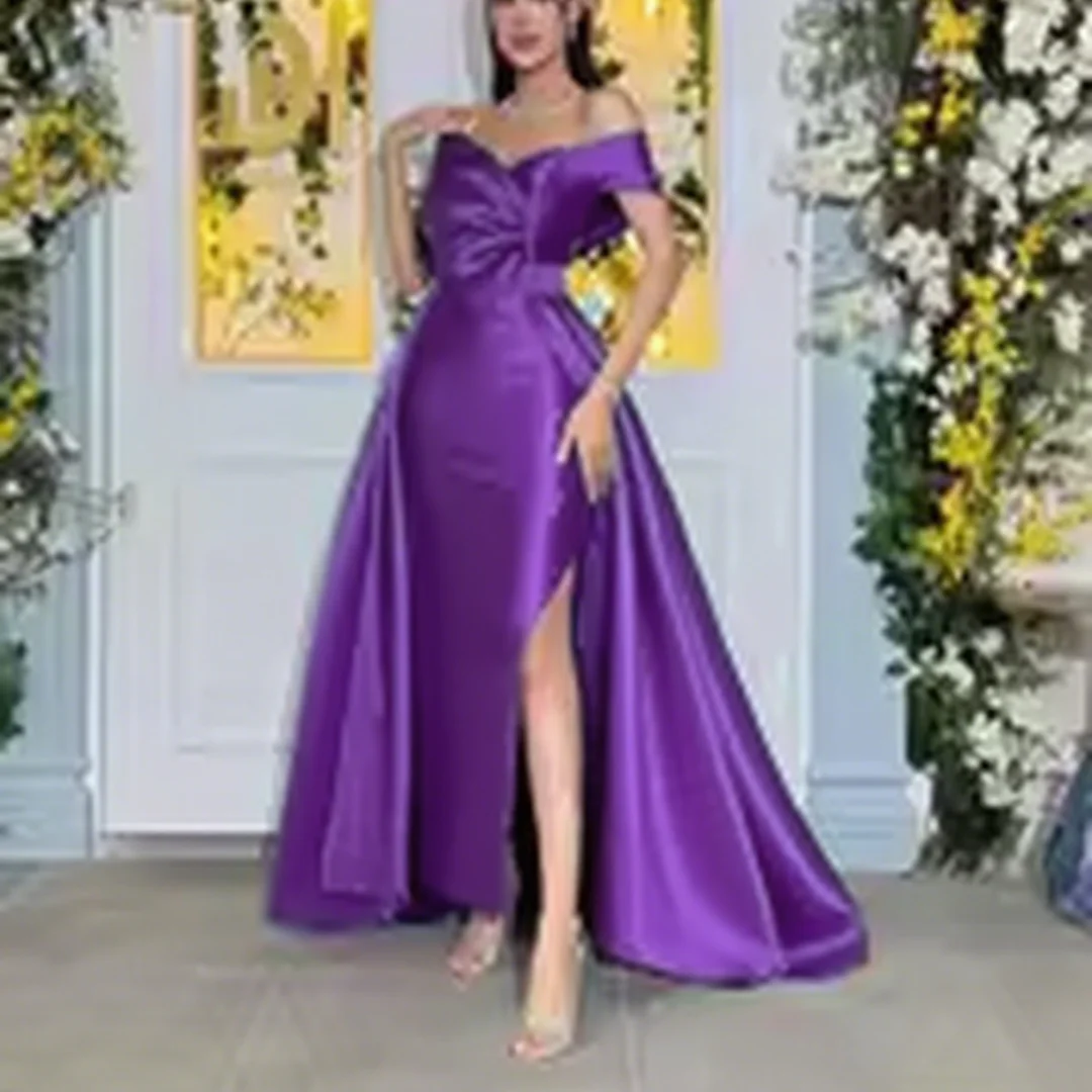 Customize the classic short-sleeved sweetheart-neck mermaid-style evening dress for ladies, suitable for formal party and events
Customize the classic short-sleeved sweetheart-neck mermaid-style evening dress for ladies, suitable for formal party and events