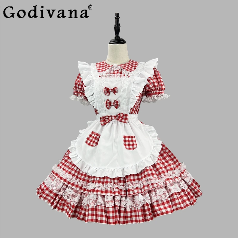 Two Dimensional Game Anime Dress Girls Maid Outfit Cos Maid Cosplay Clothing Lolita Dress Women Short Sleeve Sweet Dress
Two Dimensional Game Anime Dress Girls Maid Outfit Cos Maid Cosplay Clothing Lolita Dress Women Short Sleeve Sweet Dress