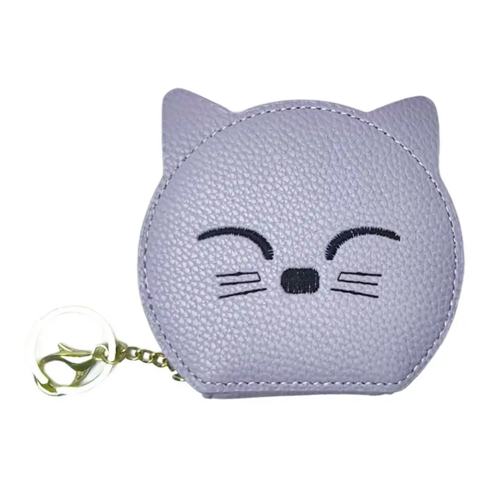 Practical PU Leather Pu Cosmetic Bag with Makeup Mirror Keychain Cat Shape Makeup Bag Purse Cute Mini Storage Bag Student
Practical PU Leather Pu Cosmetic Bag with Makeup Mirror Keychain Cat Shape Makeup Bag Purse Cute Mini Storage Bag Student