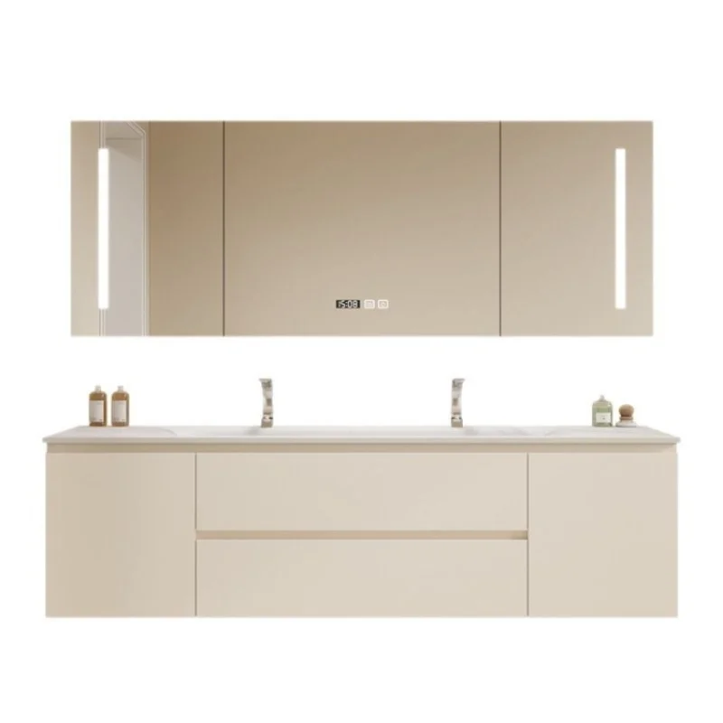 Slate integrated hot bending basin cream style bathroom cabinet combination smart toilet washbasin washbasin basin
Slate integrated hot bending basin cream style bathroom cabinet combination smart toilet washbasin washbasin basin