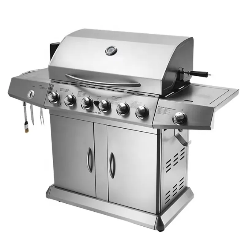 Luxury Gas Grill Outdoor BBQ Oven 6+1 Burners High Quality Stainless Steel Oven
Luxury Gas Grill Outdoor BBQ Oven 6+1 Burners High Quality Stainless Steel Oven
