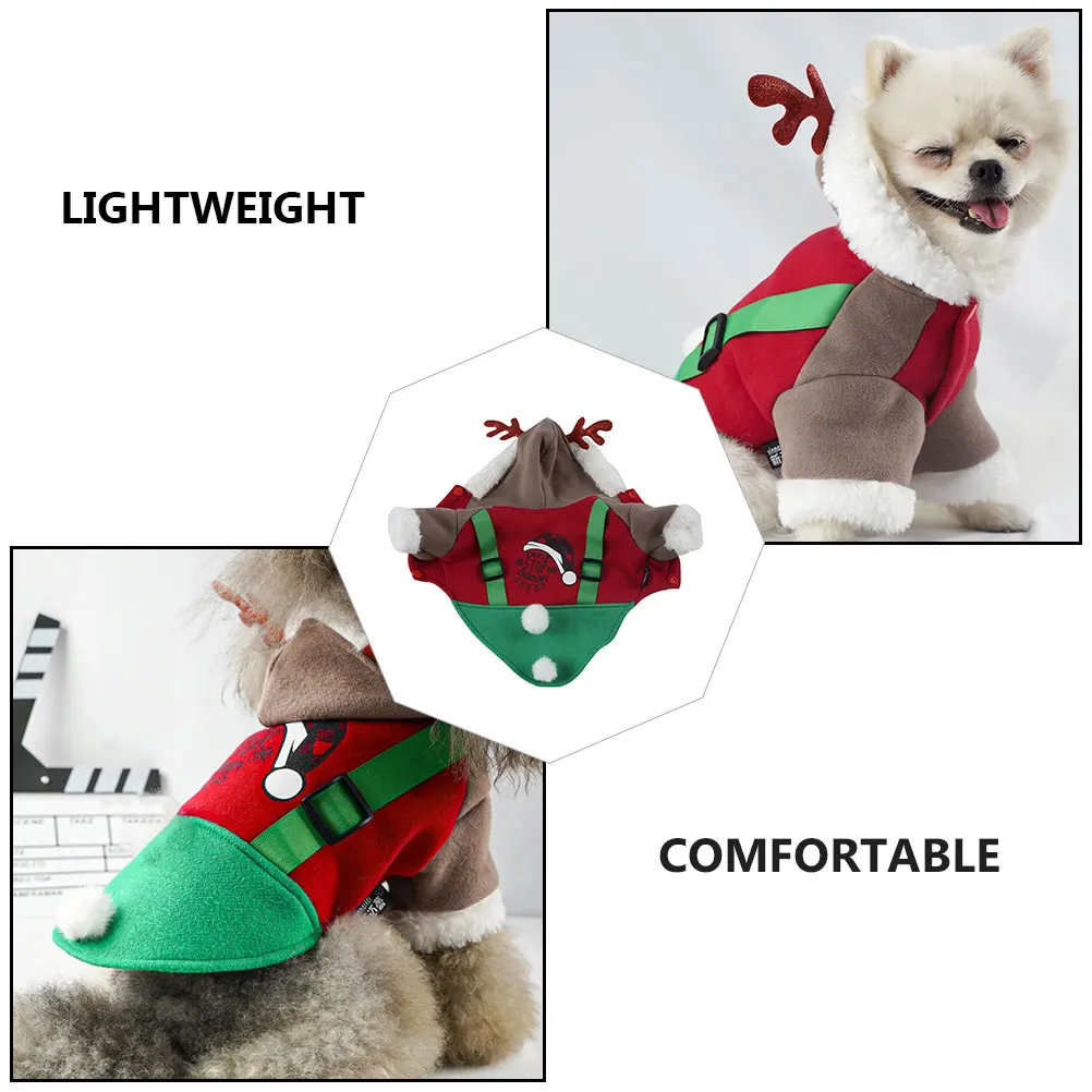 Pet Elk Design Suit Funny Costume Party Polyester Outfit Decorative Vacation Small Dogs Winter Dog Clothes Breathable Christmas
Pet Elk Design Suit Funny Costume Party Polyester Outfit Decorative Vacation Small Dogs Winter Dog Clothes Breathable Christmas