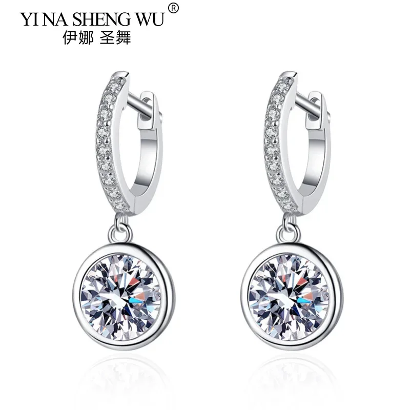 S925 Sterling Silver D Color Moissanite Bubble Stud Earrings 1ct/Pair 2ct/Pair of Exquisite Simple Bridal Wedding Earrings
S925 Sterling Silver D Color Moissanite Bubble Stud Earrings 1ct/Pair 2ct/Pair of Exquisite Simple Bridal Wedding Earrings
