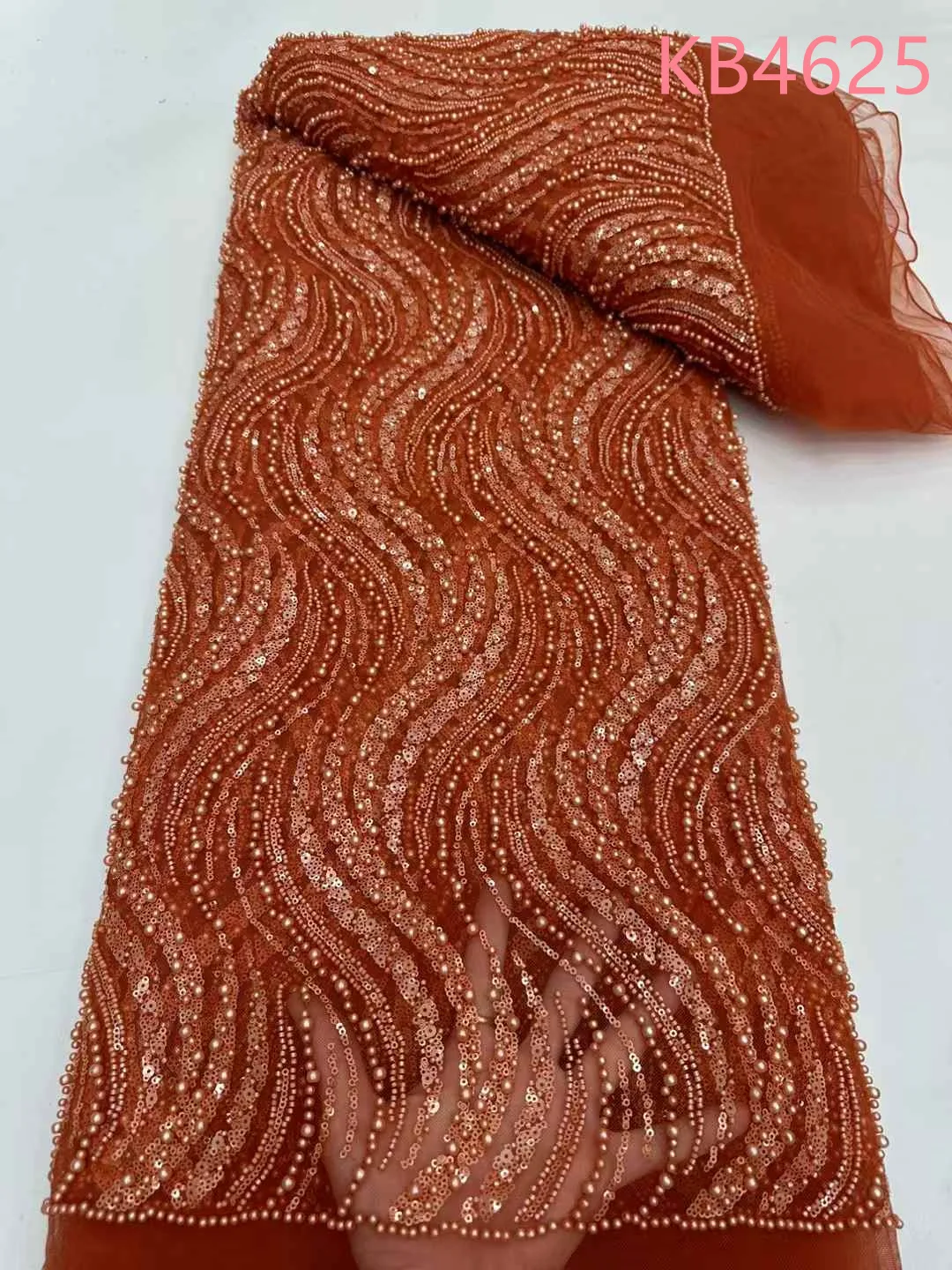 Burnt Orange Beaded Lace Fabrics White Bridal Lace Fabric Sequins Net Lace With Beads Nigerian Tulle Fabric For Sewing KB4625
Burnt Orange Beaded Lace Fabrics White Bridal Lace Fabric Sequins Net Lace With Beads Nigerian Tulle Fabric For Sewing KB4625