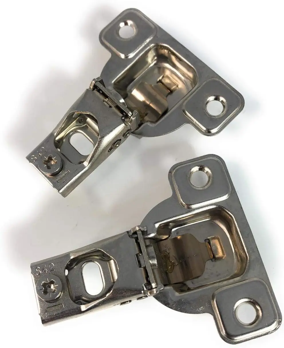 106-Degree 9/16-Inch Overlay Face Frame Hinge, Nickel-Plated, 2-Pack
106-Degree 9/16-Inch Overlay Face Frame Hinge, Nickel-Plated, 2-Pack