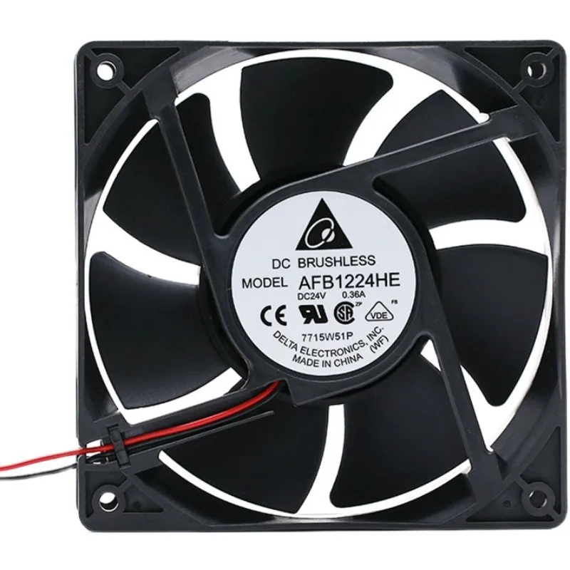 Original AFB1224HE 24V 0.36A 12CM 120 * 120 * 38MM high air volume frequency converter cooling fan
Original AFB1224HE 24V 0.36A 12CM 120 * 120 * 38MM high air volume frequency converter cooling fan