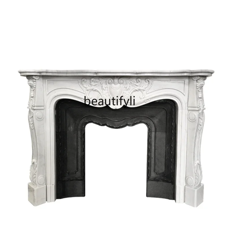 A French Stone Fireplace Marble Fireplace European Style Retro Living Room Background Wall Decoration White Marble
A French Stone Fireplace Marble Fireplace European Style Retro Living Room Background Wall Decoration White Marble