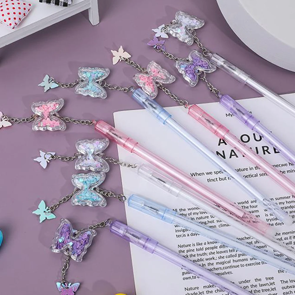 8 Pcs Butterfly Pendant Sign Gel Ink Pens Students Charm for Journaling Plastic Stationery Decorative Novelty
8 Pcs Butterfly Pendant Sign Gel Ink Pens Students Charm for Journaling Plastic Stationery Decorative Novelty