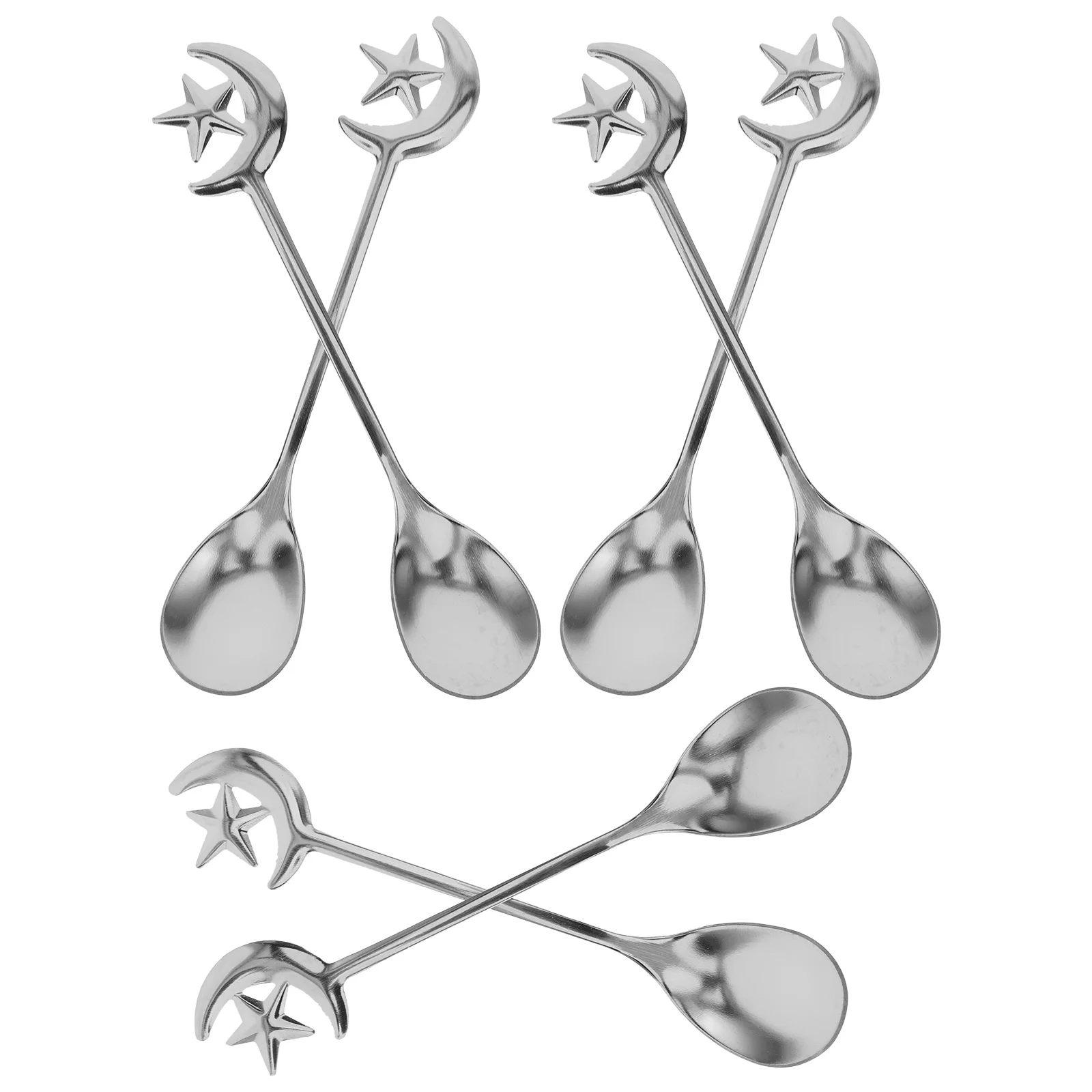 6Pcs Coffee Spoon Stainless Steel Small Dessert Mixing Teaspoon Portable Easy Moons Design CoffeeSpoons TeaSpoons
6Pcs Coffee Spoon Stainless Steel Small Dessert Mixing Teaspoon Portable Easy Moons Design CoffeeSpoons TeaSpoons