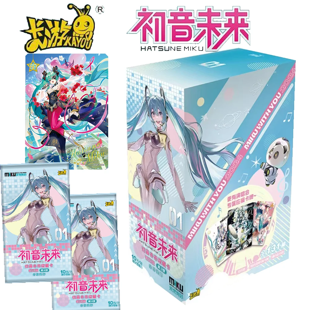 Оригинальная коллекция карт Kayou Hatsune Miku для детей, японский виртуальный идол, сумка для первого внешнего вида, редкие карты, хобби, подарки друзьям
Оригинальная коллекция карт Kayou Hatsune Miku для детей, японский виртуальный идол, сумка для первого внешнего вида, редкие карты, хобби, подарки друзьям