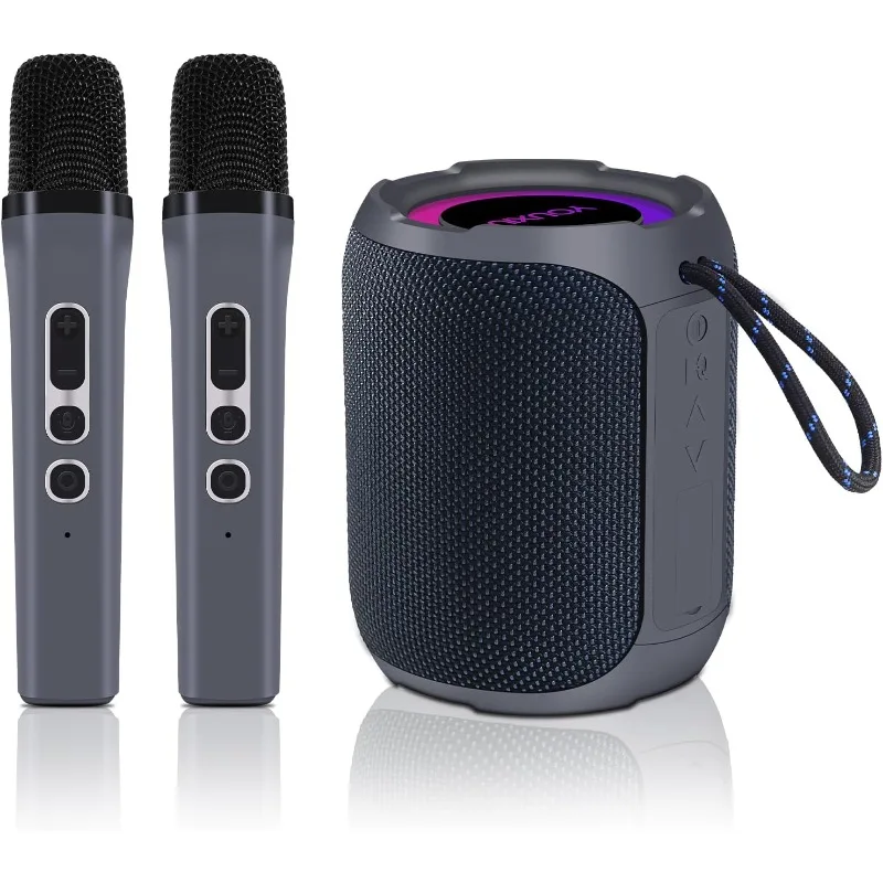 Speaker with 2 Dual Microphone Karaoke IPX7 Waterproof Wireless Speaker with TF Double Pairin
Speaker with 2 Dual Microphone Karaoke IPX7 Waterproof Wireless Speaker with TF Double Pairin