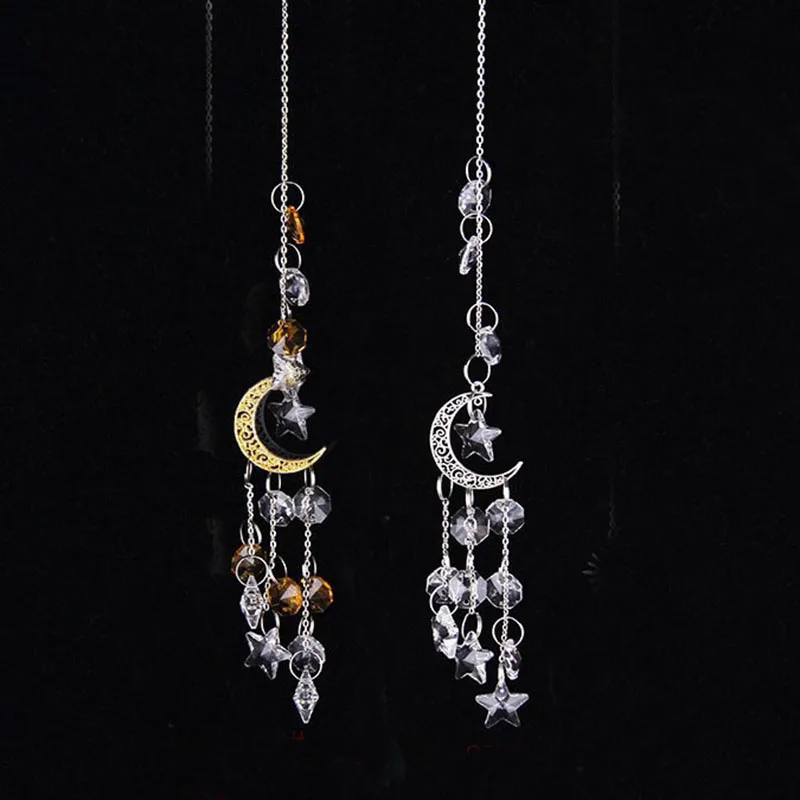 1PCS Moon Crystal Suncatcher Rainbow Prism Sun Catcher Garden Decoration Outdoor Suncatchers Window Hanging Crystals Decoration
1PCS Moon Crystal Suncatcher Rainbow Prism Sun Catcher Garden Decoration Outdoor Suncatchers Window Hanging Crystals Decoration