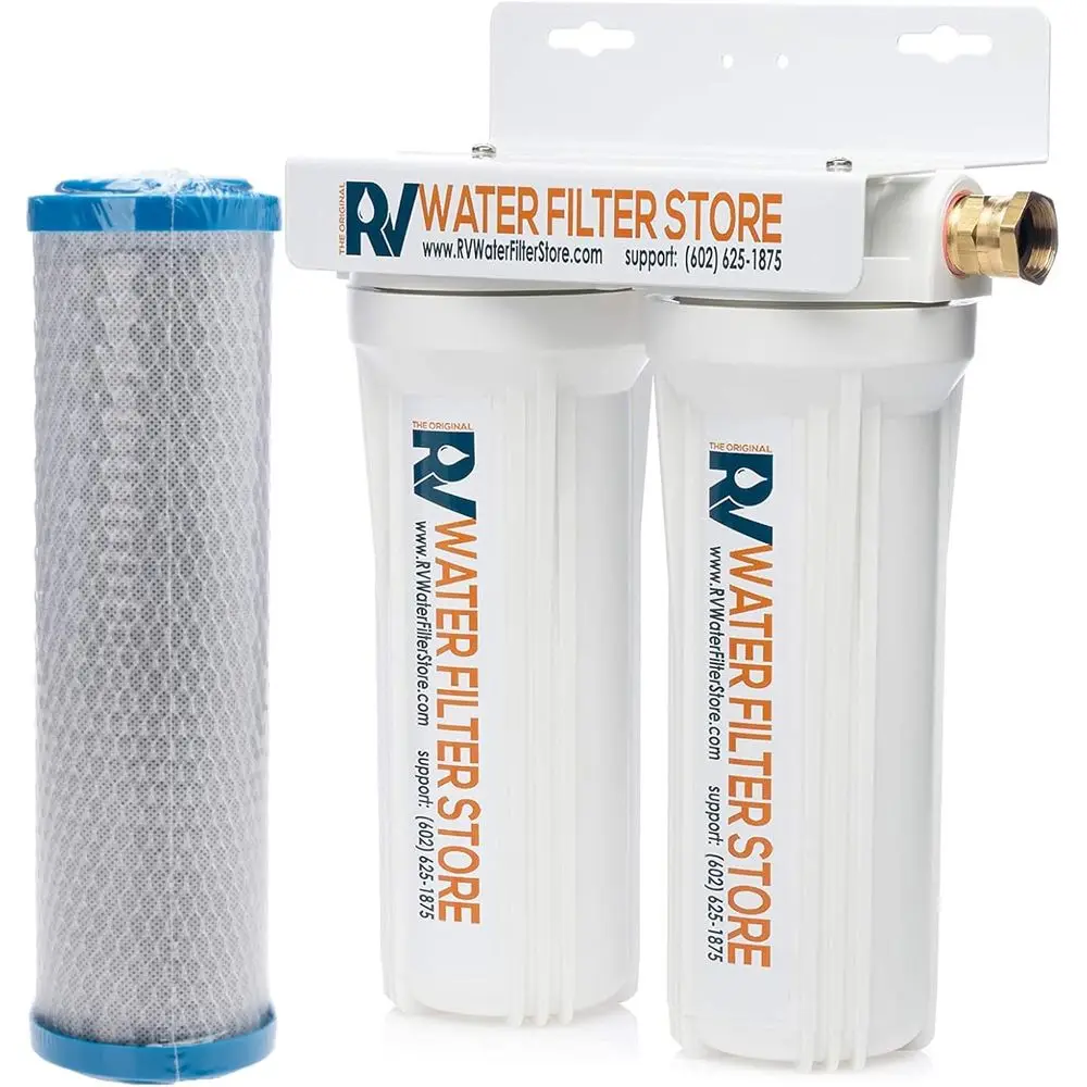 Two-Stage RV Water Filtration and Anti-Scale System: Clears Sediment, Softens Water, Enhances Flavor, Eliminates Odors
Two-Stage RV Water Filtration and Anti-Scale System: Clears Sediment, Softens Water, Enhances Flavor, Eliminates Odors