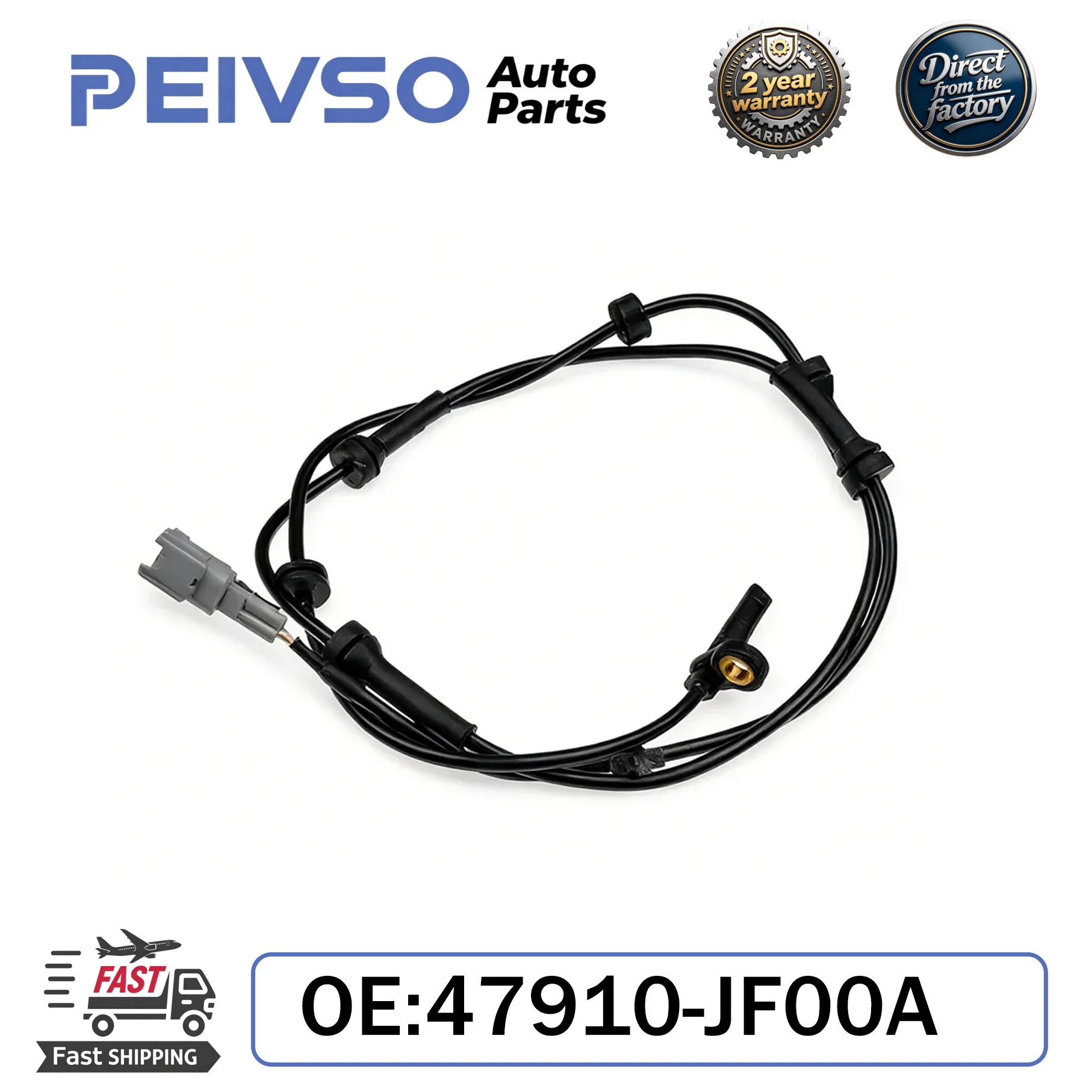 PEIVSO 47910-JF00A New Front Left/Right ABS Wheel Speed Sensor for Nissan GT-R R35 47910JF00A 47910-JF00B ALS2271 5S12280
PEIVSO 47910-JF00A New Front Left/Right ABS Wheel Speed Sensor for Nissan GT-R R35 47910JF00A 47910-JF00B ALS2271 5S12280