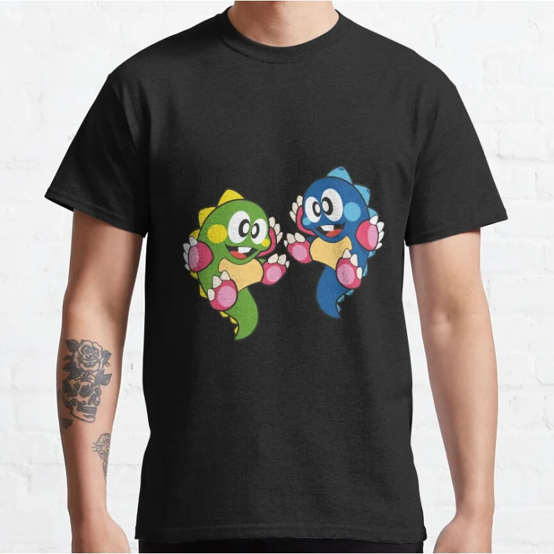 80s Vintage Kawaii dinosaur Japan Arcade game Bubble Bobble Retro Cute Dragon graphic t shirts large size S-6xl tops
80s Vintage Kawaii dinosaur Japan Arcade game Bubble Bobble Retro Cute Dragon graphic t shirts large size S-6xl tops