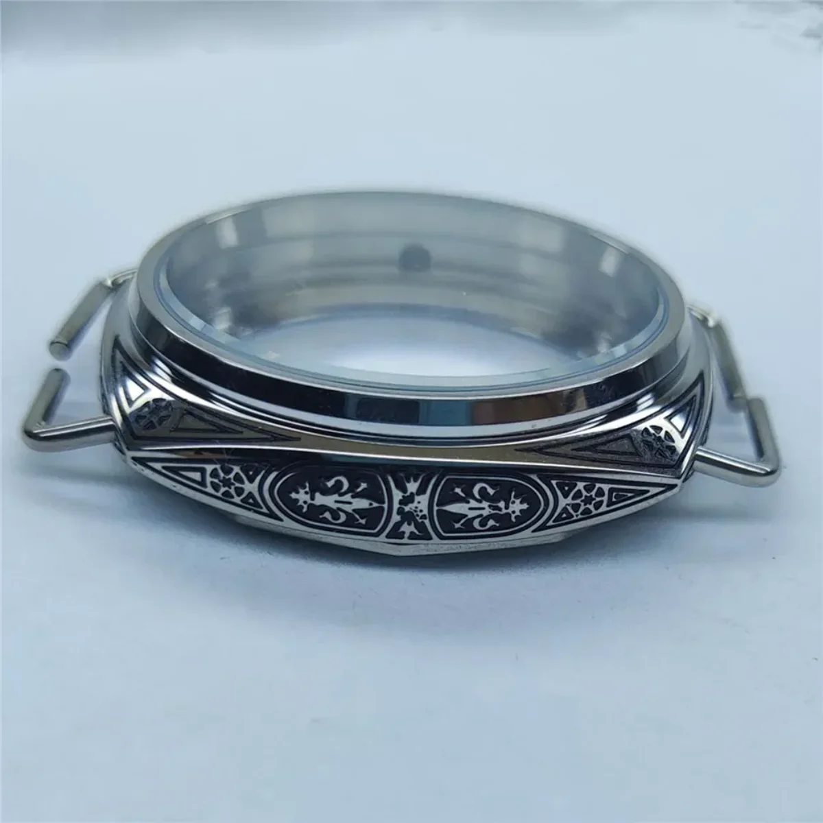 For ETA 6497 6498 Movement 316L Stainless Steel Carved 45mm Watch Case for ST3600 Movement Hand-Winding Polished Watch Shell 
For ETA 6497 6498 Movement 316L Stainless Steel Carved 45mm Watch Case for ST3600 Movement Hand-Winding Polished Watch Shell