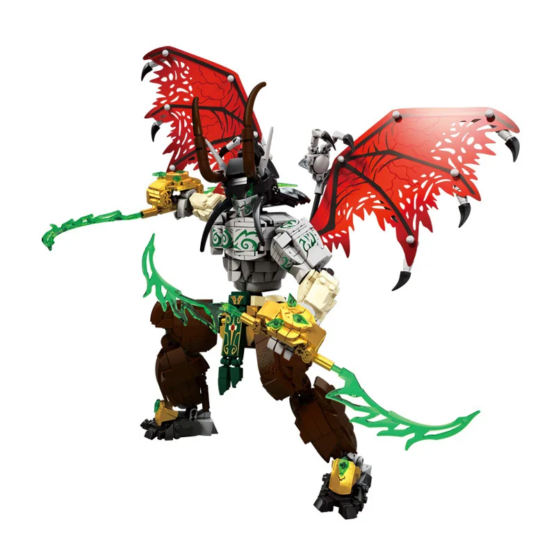 1272Pcs 76112 MOC Creativity Illidan Stormrage Mech Building Blocks robot Bricks Assembling Toys for Boys Christmas Gift Set
1272Pcs 76112 MOC Creativity Illidan Stormrage Mech Building Blocks robot Bricks Assembling Toys for Boys Christmas Gift Set