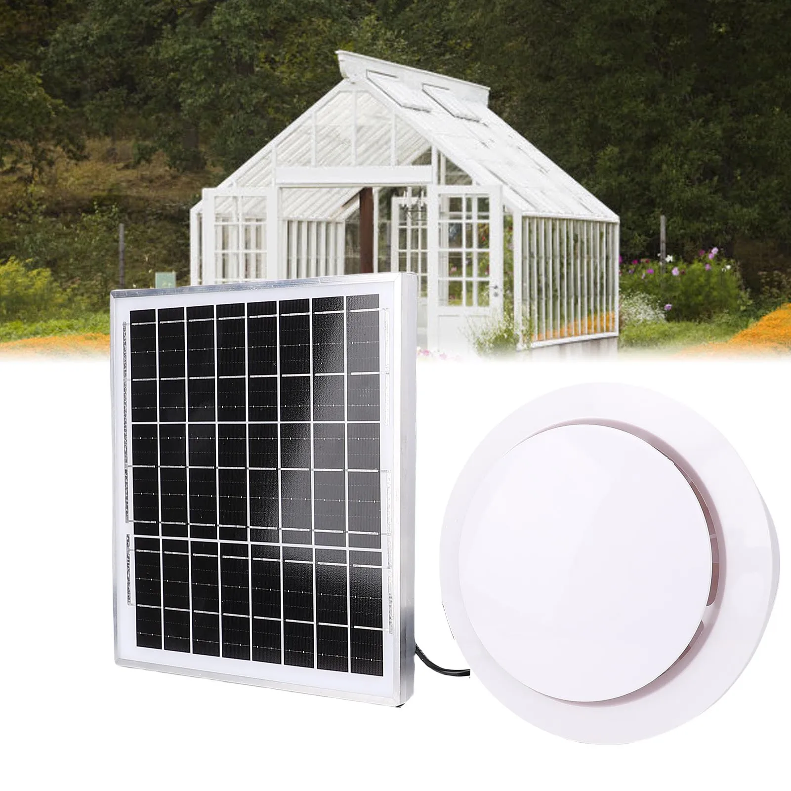 12v Solar Powered Exhaust Fan 8W Solar Panel 6 Inch Solar Ventilation Fan for Greenhouse Chicken Coop Shed Pet House
12v Solar Powered Exhaust Fan 8W Solar Panel 6 Inch Solar Ventilation Fan for Greenhouse Chicken Coop Shed Pet House