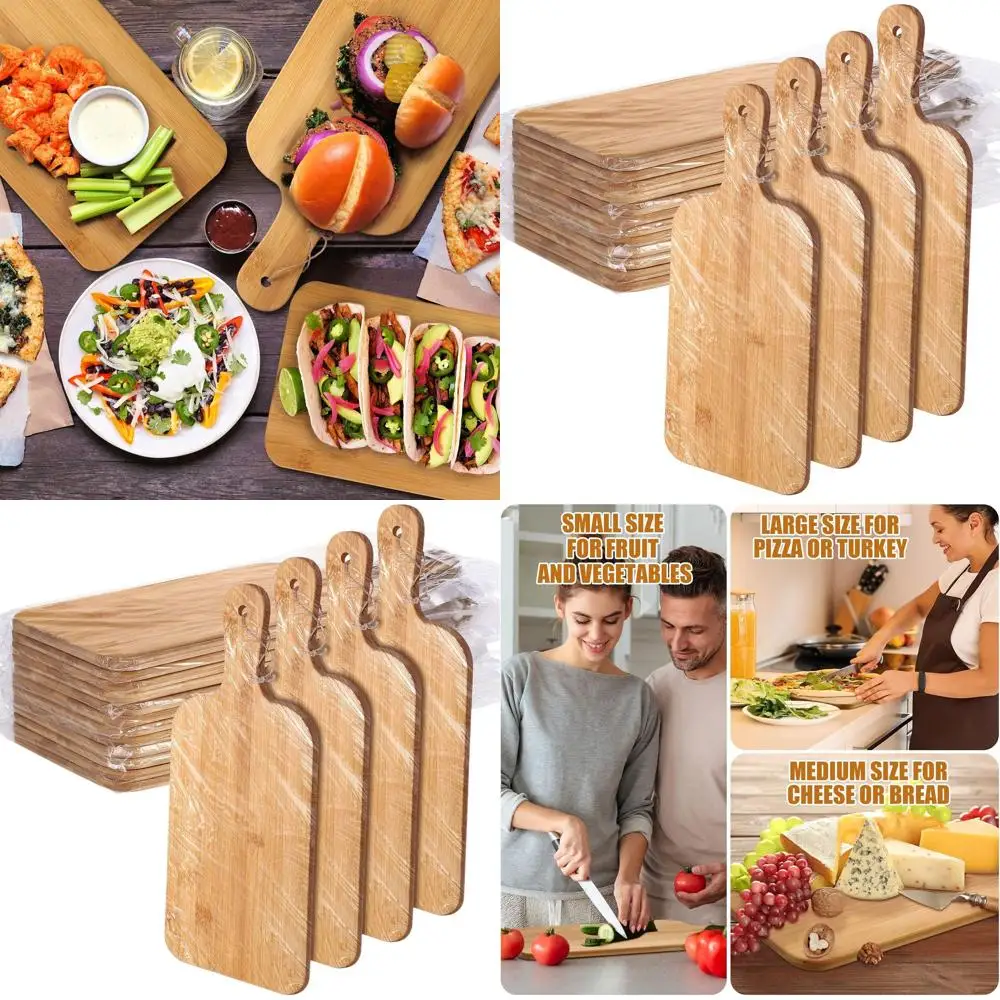 Набор из 12 больших бамбуковых разделочных досок с ручками, идеально подходит для приготовления на кухне, сервировки и оптового подарка.
Набор из 12 больших бамбуковых разделочных досок с ручками, идеально подходит для приготовления на кухне, сервировки и оптового подарка.