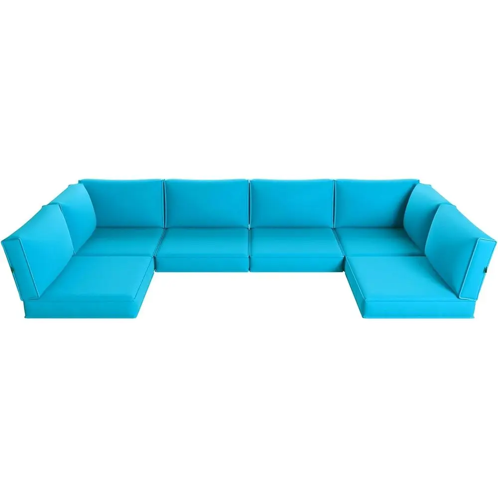 14-Piece Sky Blue Deep Seat Outdoor Cushions, Water-Resistant Patio Furniture Set
14-Piece Sky Blue Deep Seat Outdoor Cushions, Water-Resistant Patio Furniture Set
